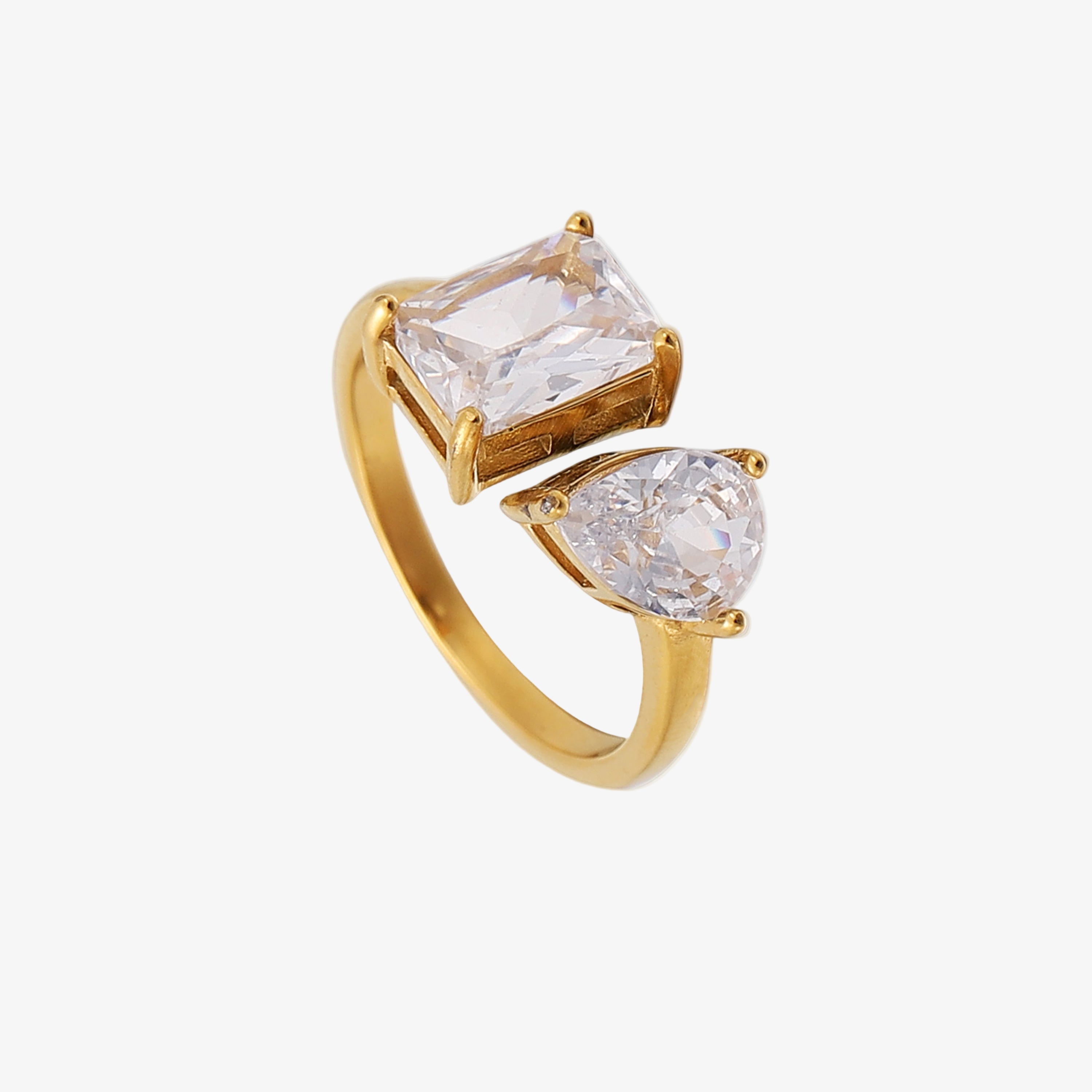 Aurora Adjustable Ring 18K Gold Plated