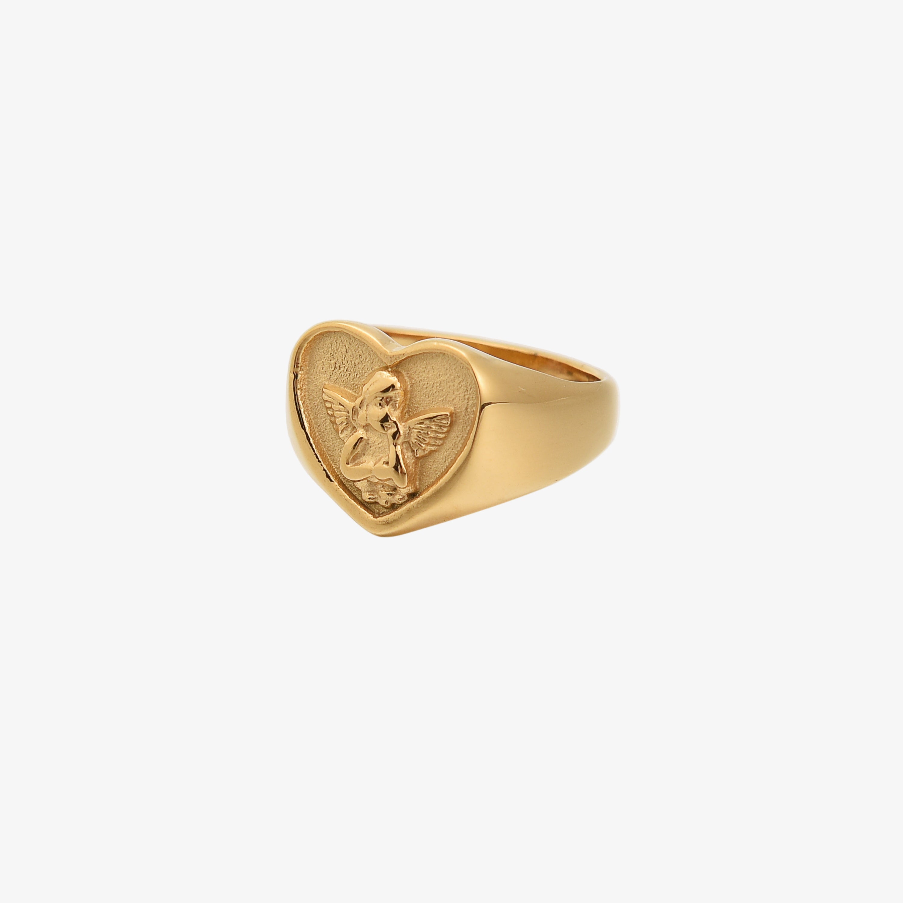 Luna Heart Ring 18K Gold Plated