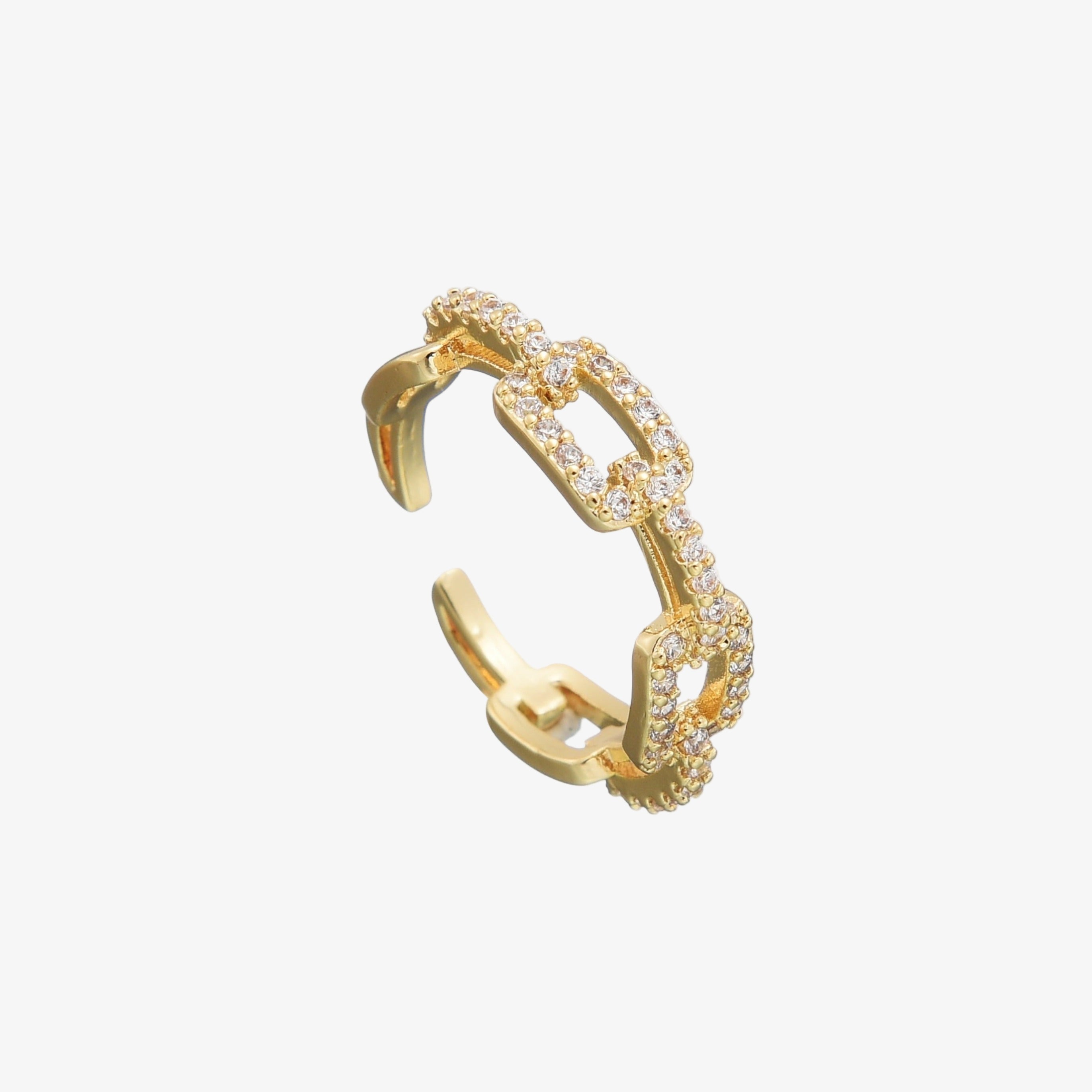Adele Adjustable Ring 18K Gold Plated