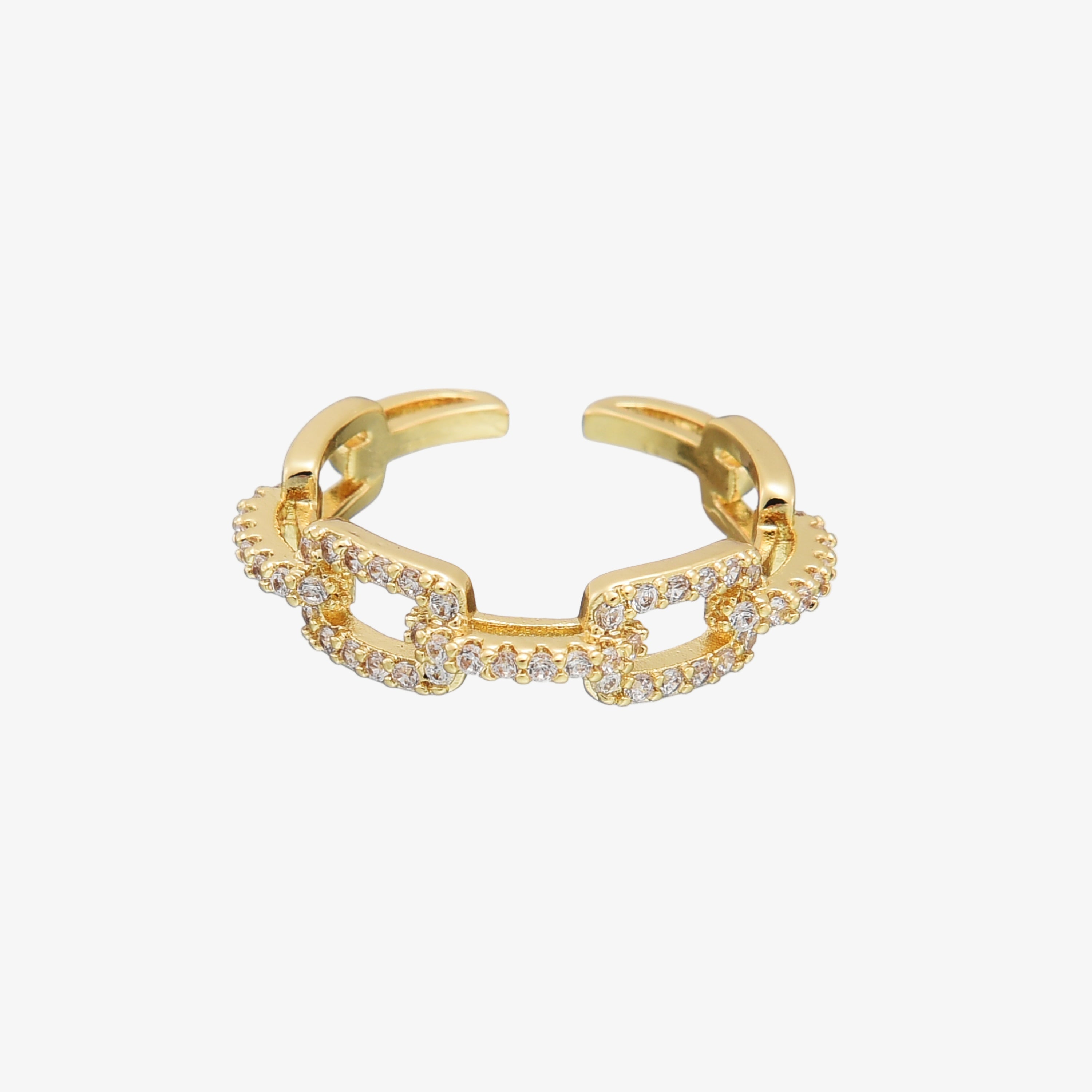 Adele Adjustable Ring 18K Gold Plated