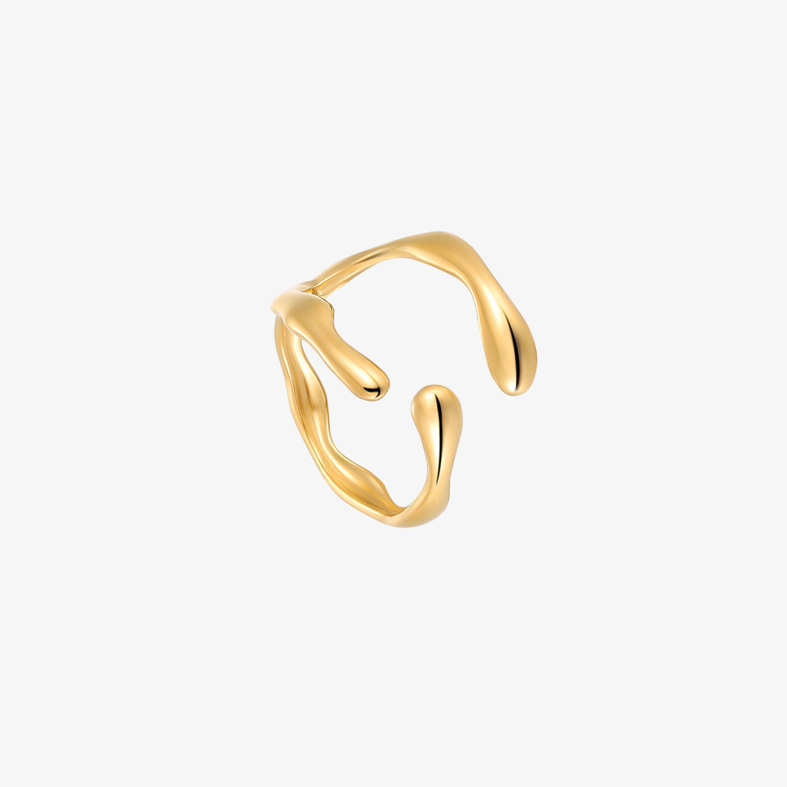 Siena Adjustable Ring 18K Gold Plated