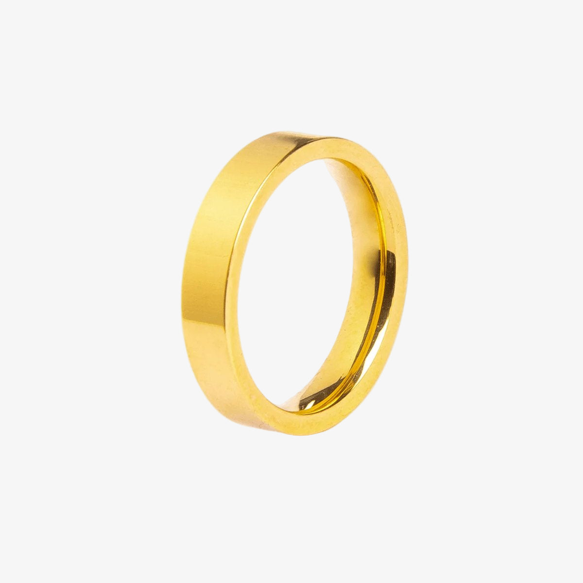 Square Anatomic Band 18K Gold Plated