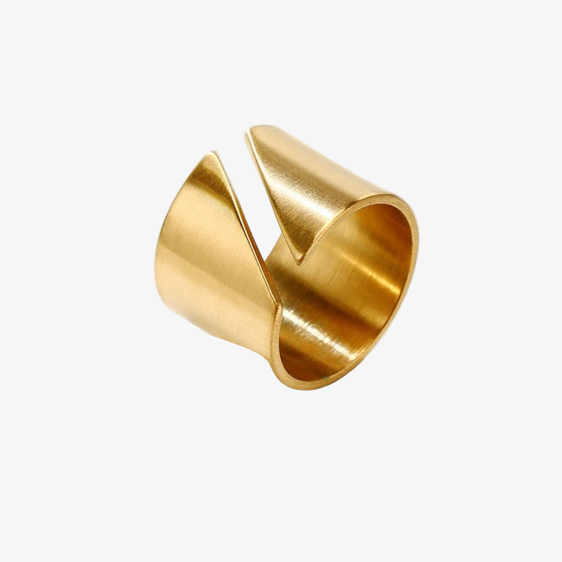 Anillo de cadera chapado en oro de 18 quilates