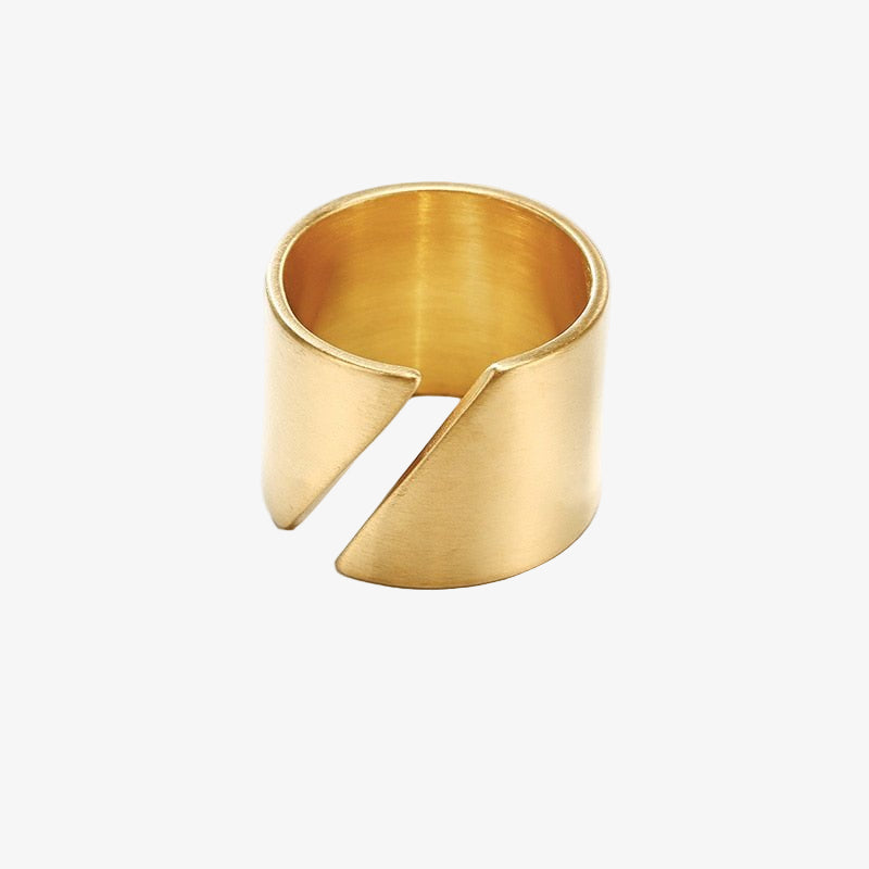 Anillo de cadera chapado en oro de 18 quilates