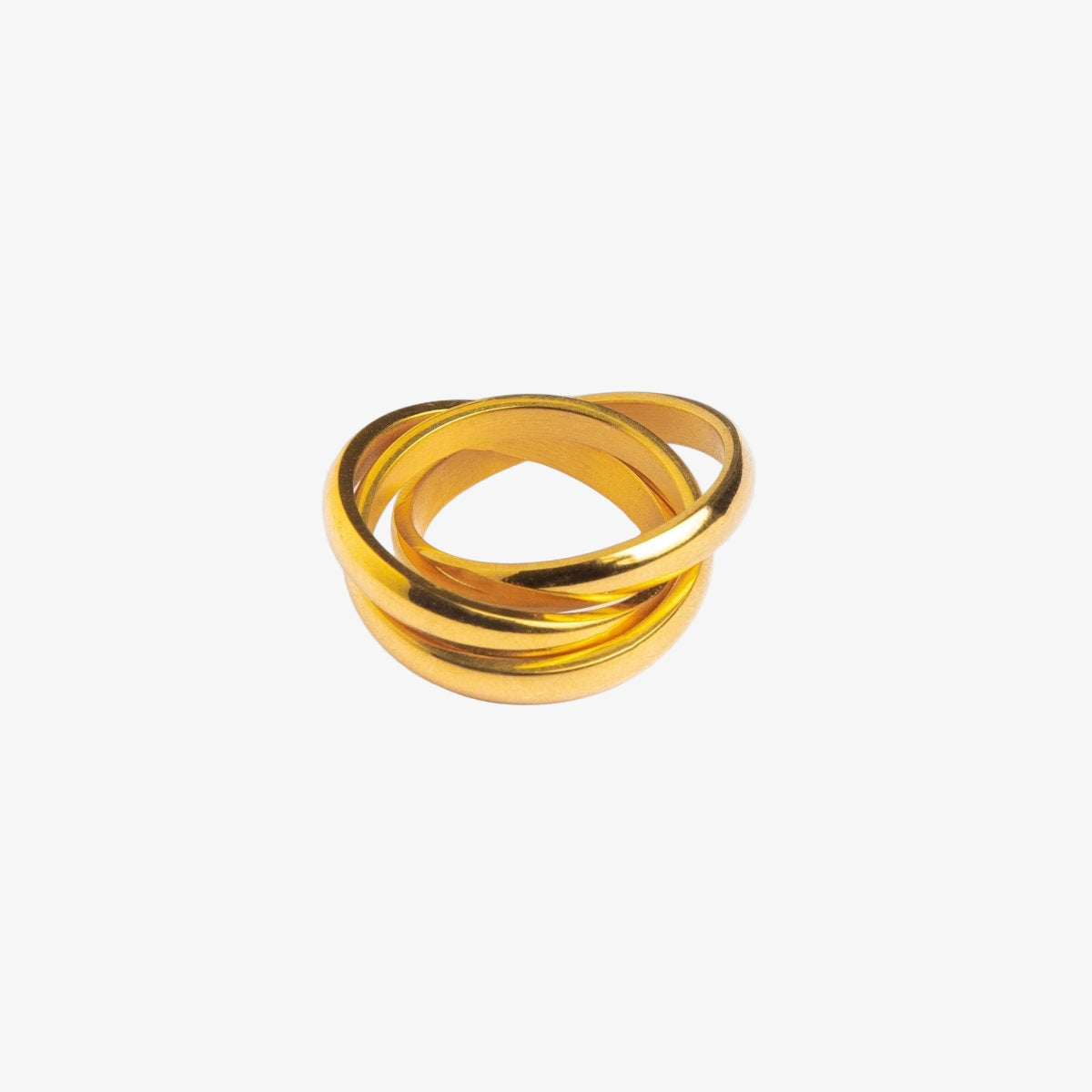 Trinity Ring 18K Gold Plated