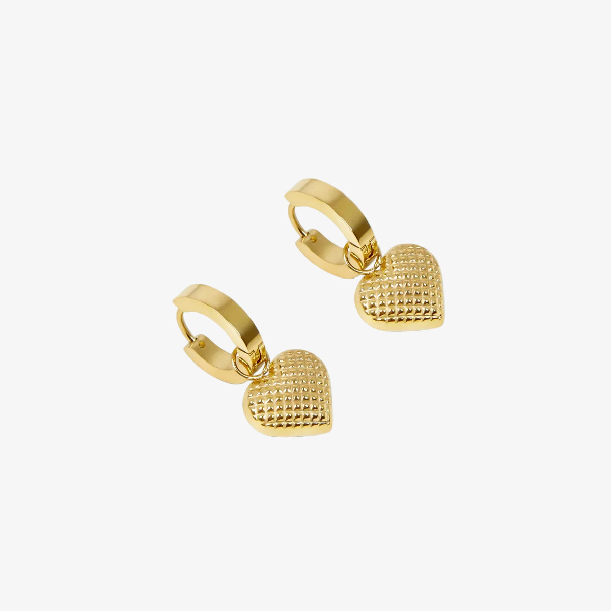 Love Mini Hoop Earrings 18K Gold Plated