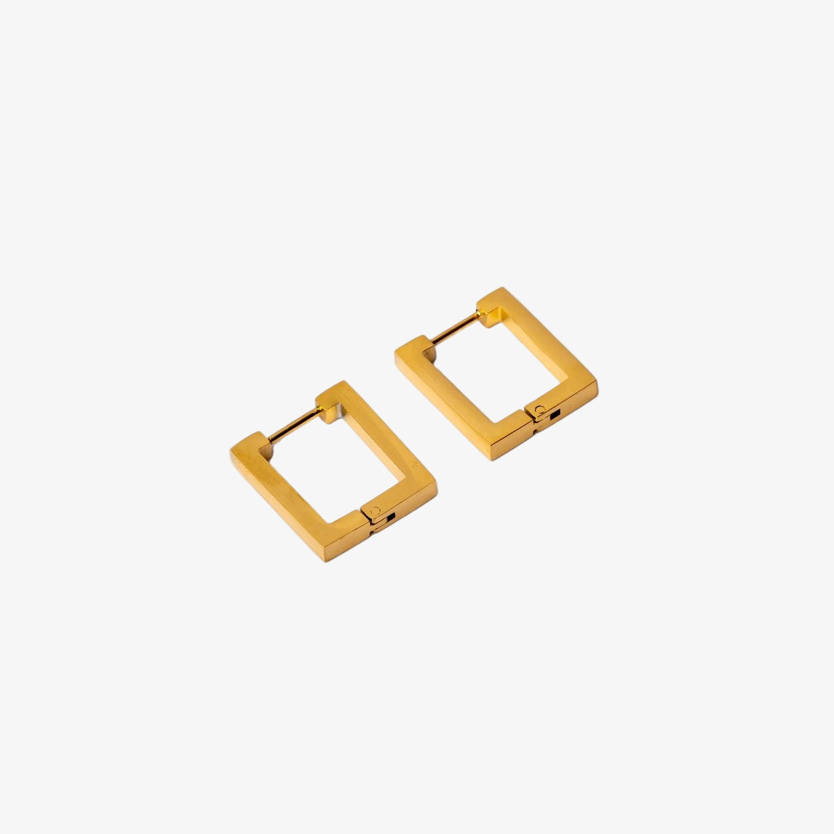 Leonor Square Hoop Earrings 18K Gold Plated