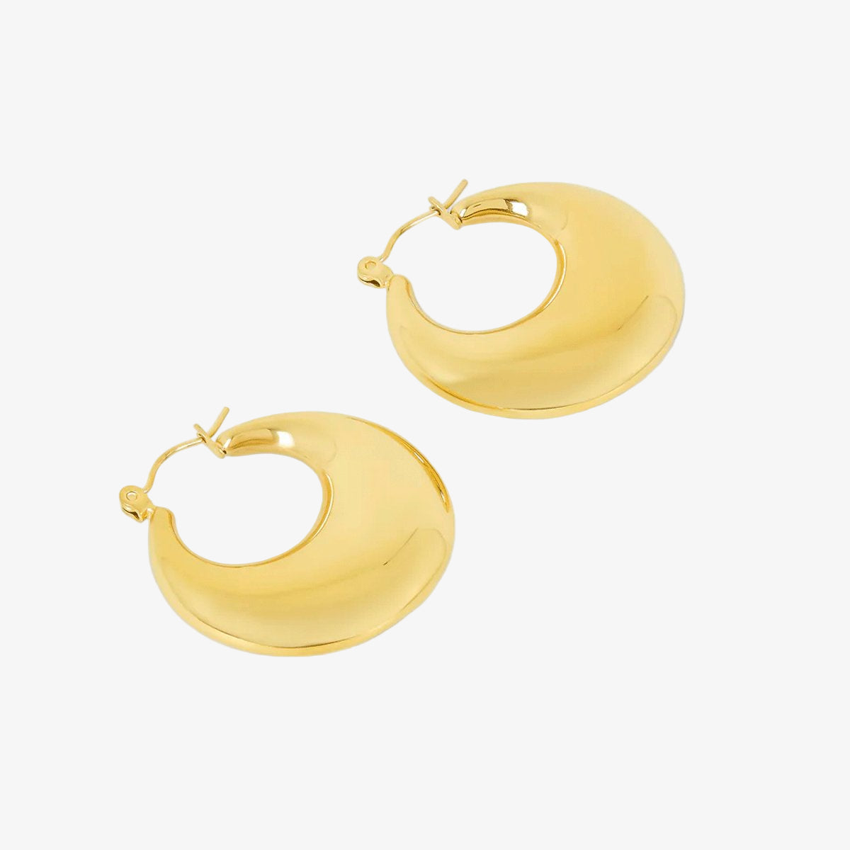 Bold Eva Hoop Earrings 18K Gold Plated
