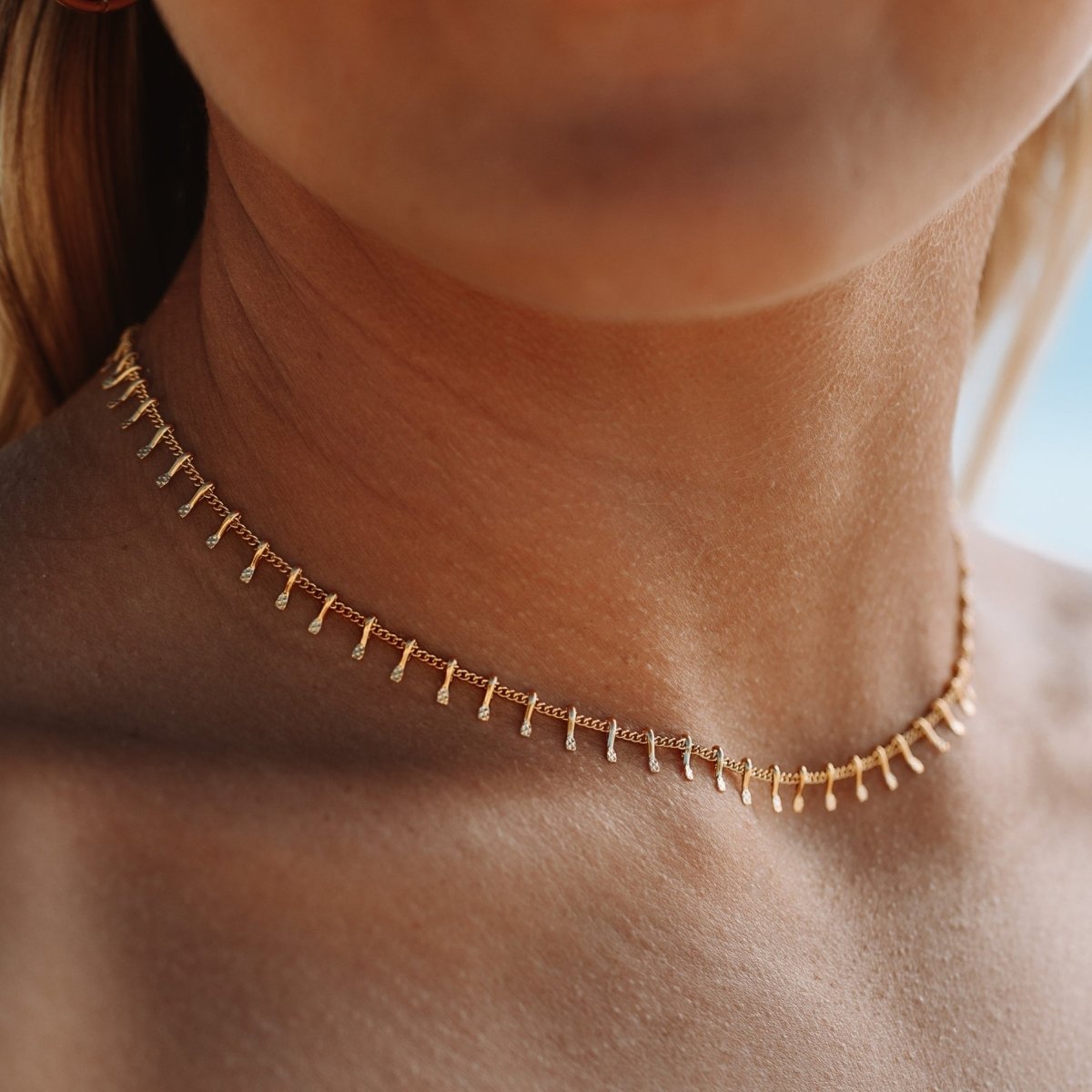 Verona Choker Necklace 18K Gold Plated