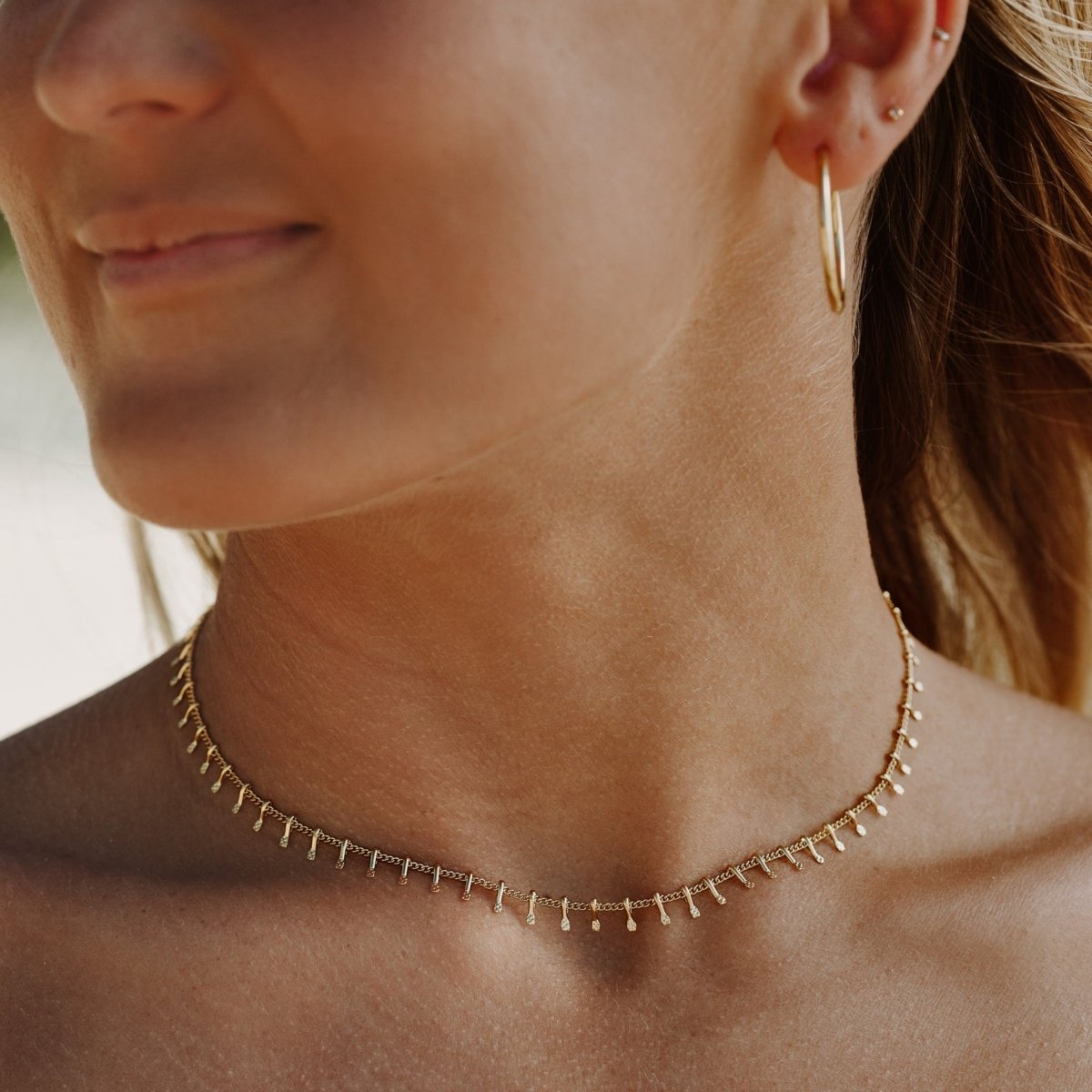 Verona Choker Necklace 18K Gold Plated