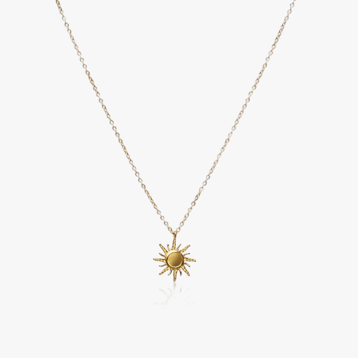 Solstice Pendant Necklace 18K Gold Plated