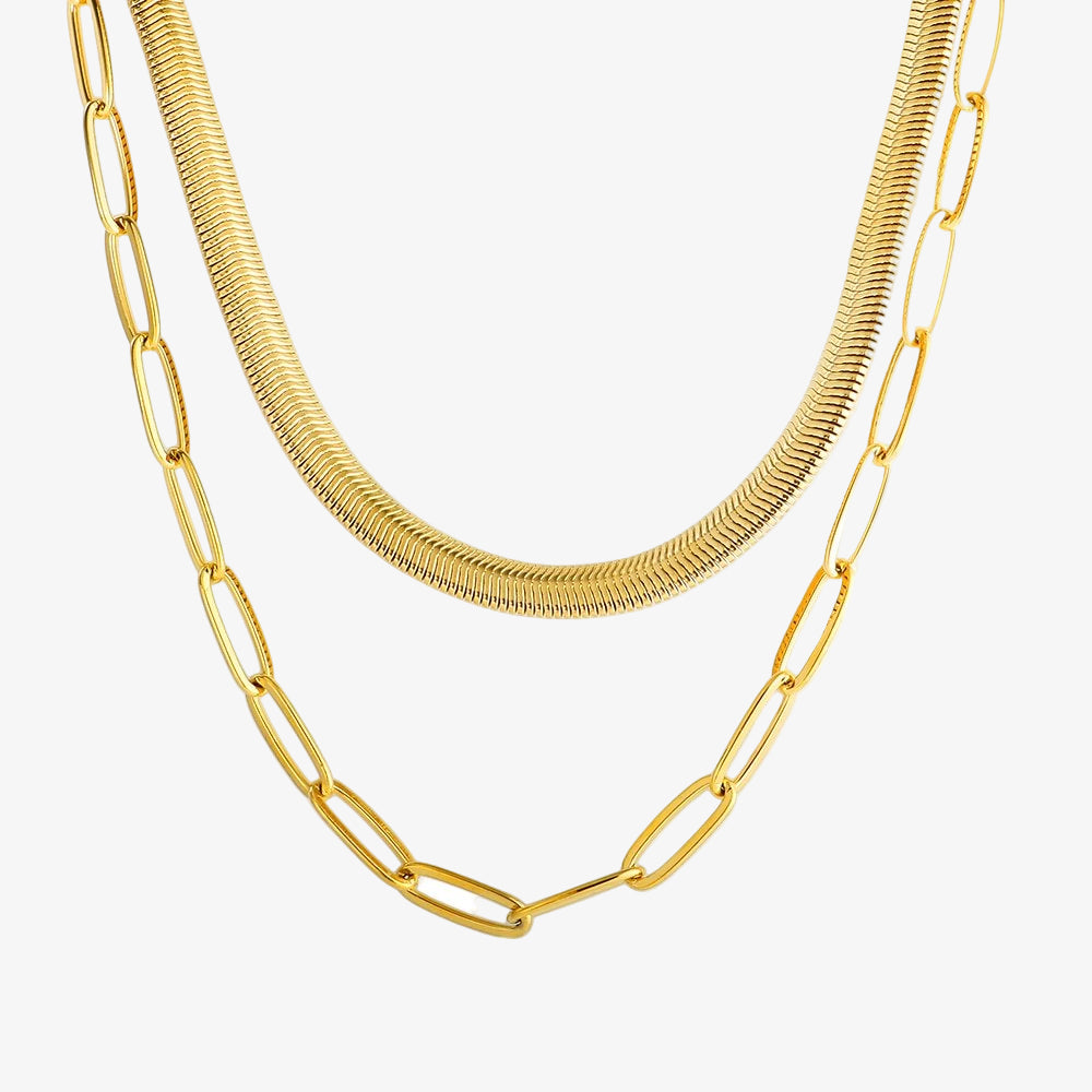 Vienna Necklace Set 18K Gold Plated