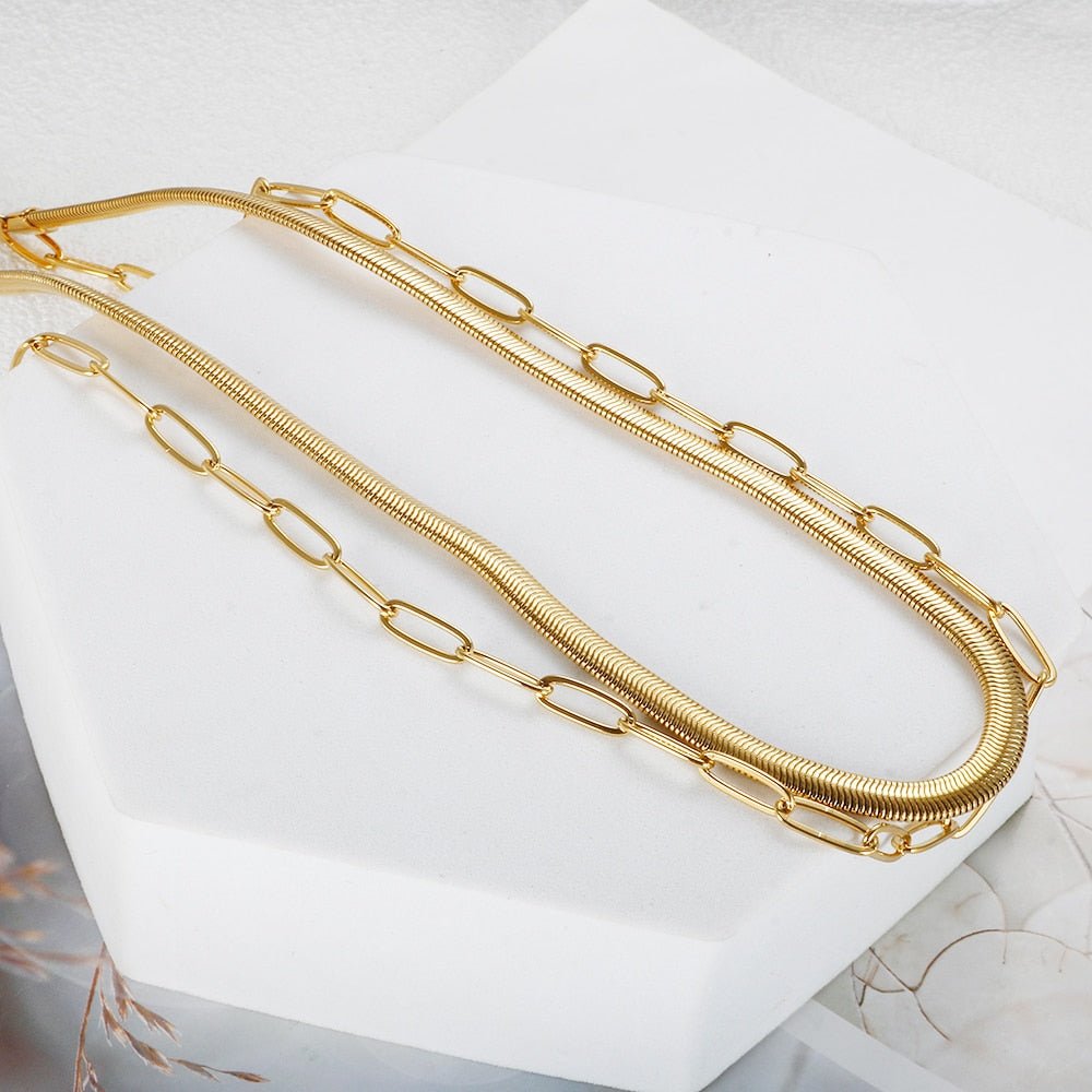 Vienna Necklace Set 18K Gold Plated