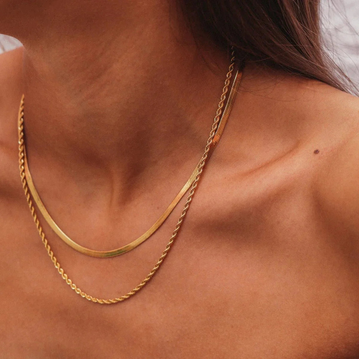 Amalfi Necklace Set 18K Gold Plated