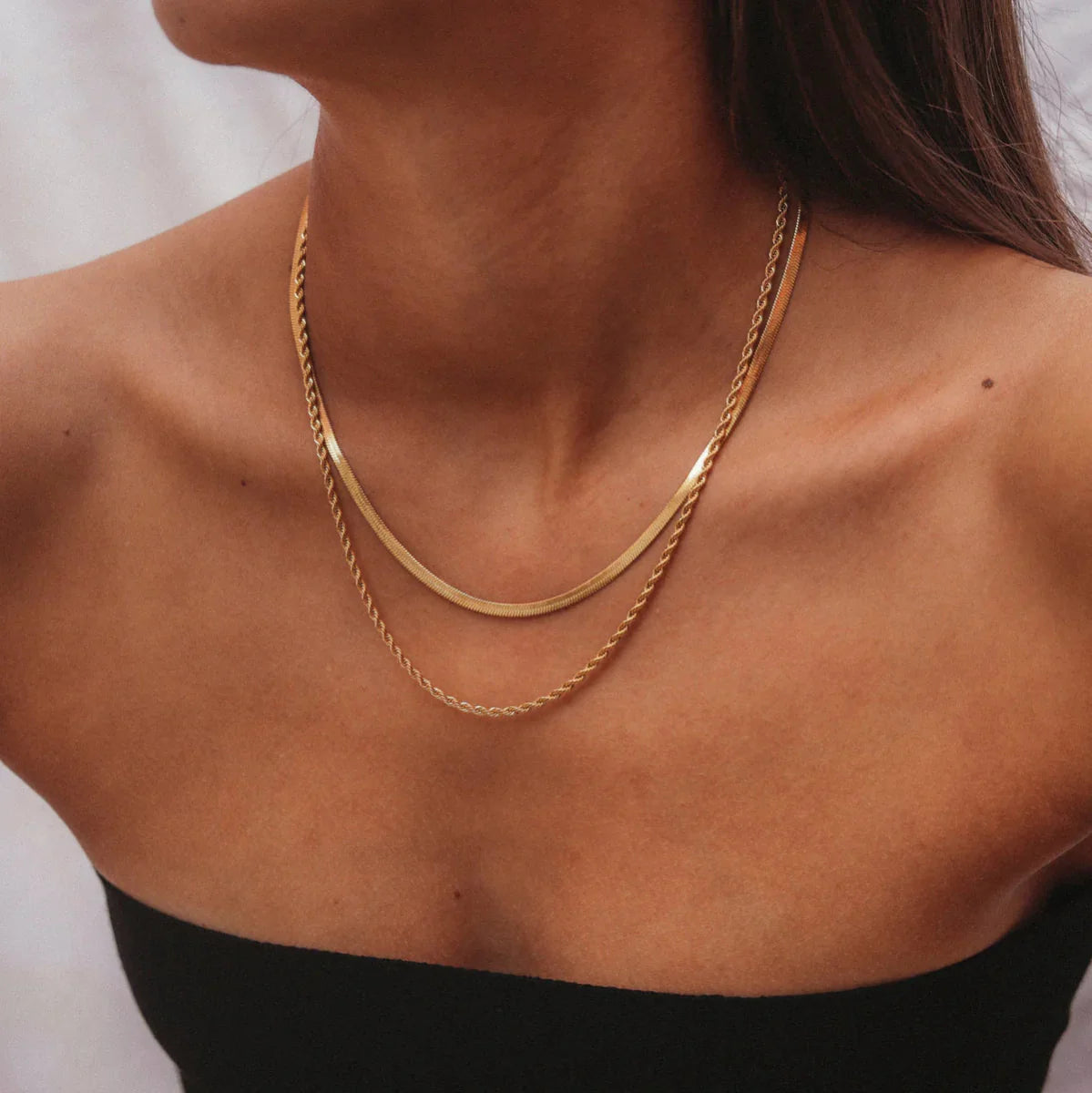 Amalfi Necklace Set 18K Gold Plated