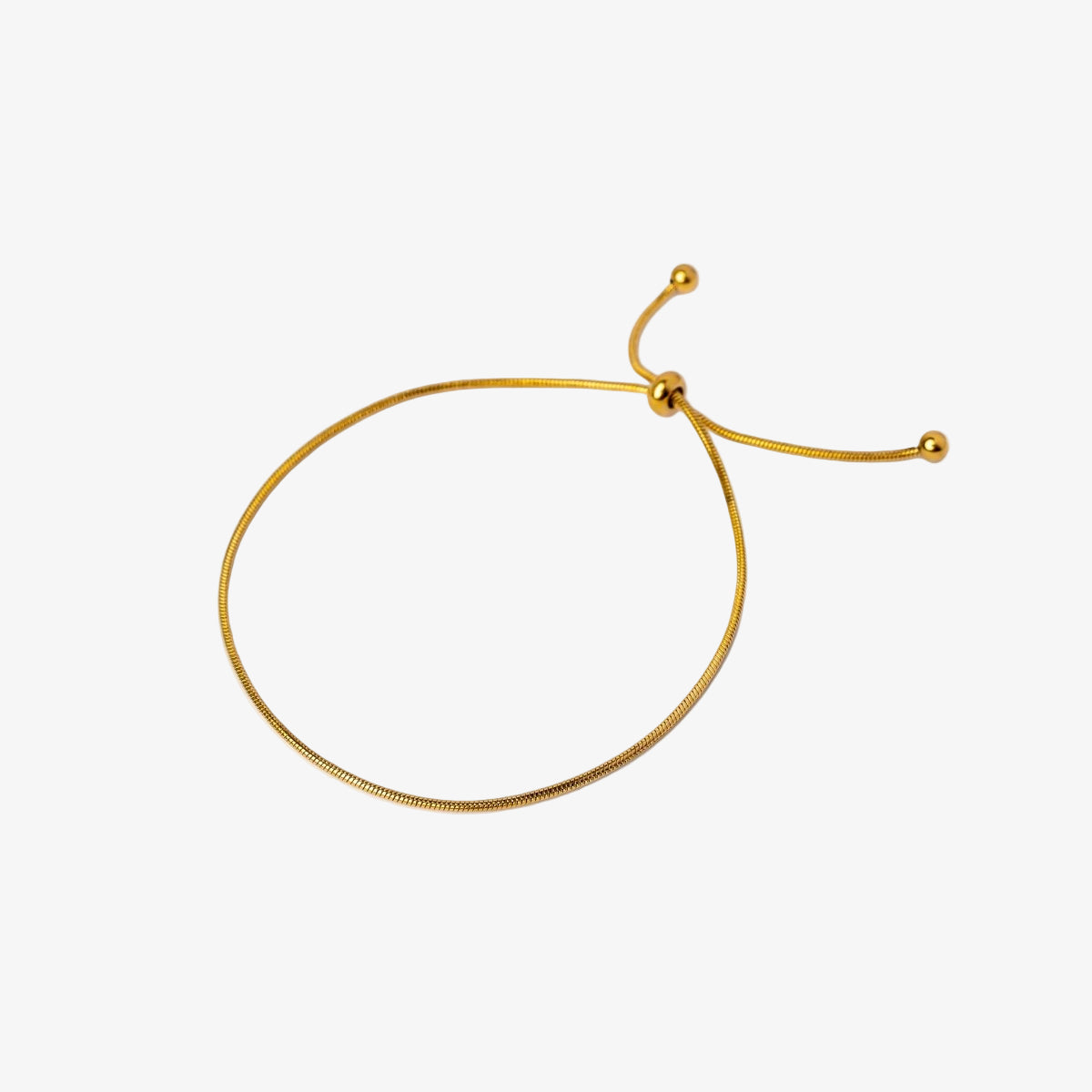 Fine Adjustable Bracelet 18K Gold Plated