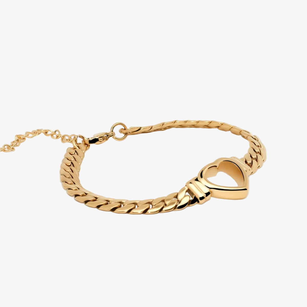 Minimalist Heart Bracelet 18K Gold Plated