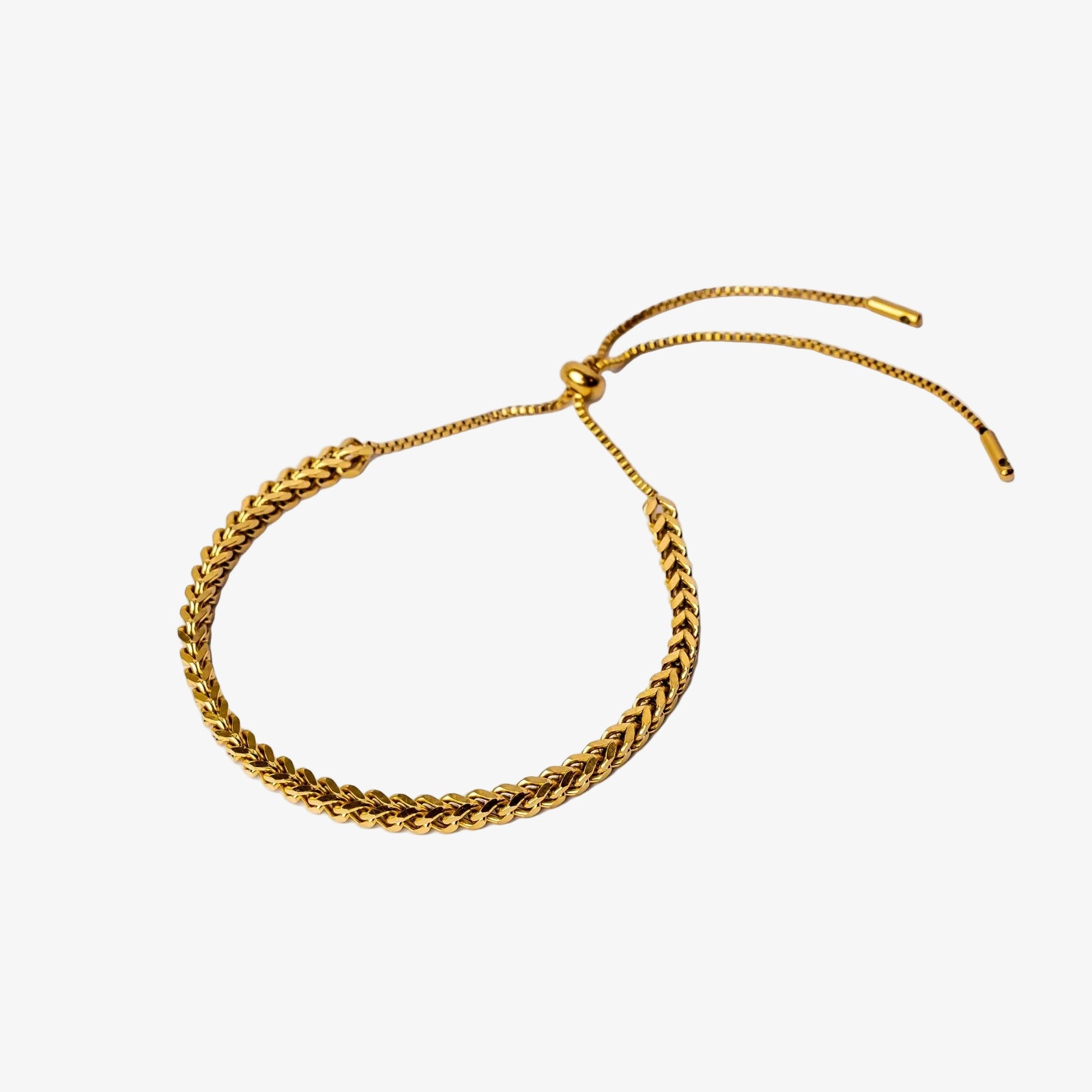 Adjustable Weave Bracelet 18K Gold Plated