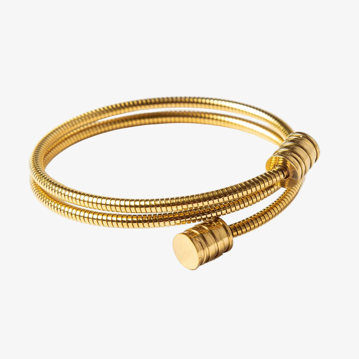 Triple Spiral Bracelet 18K Gold Plated