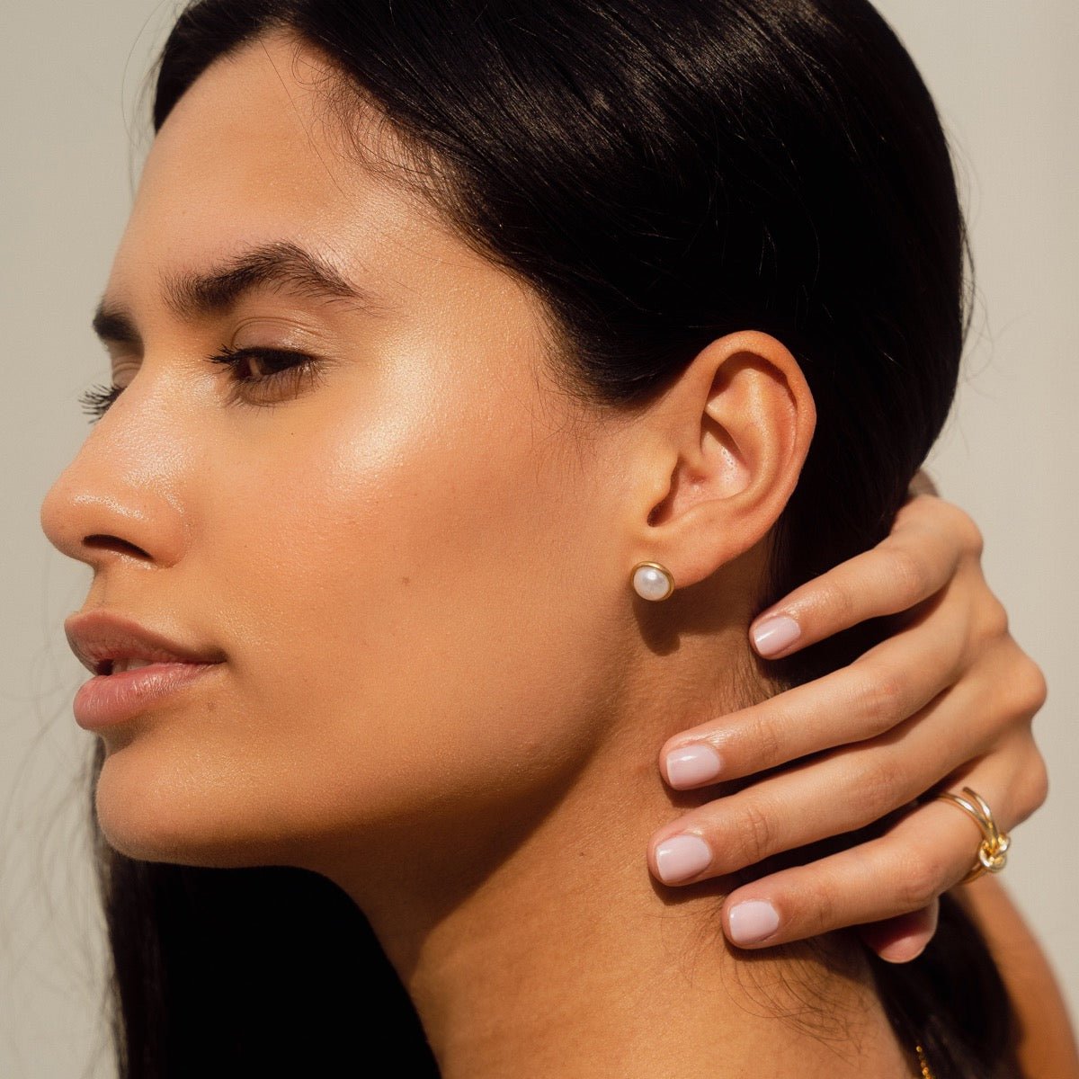 Brinco Pérola Solitária Banhado em Ouro 18K